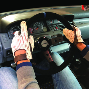 Guantes vintage marrones con malla talla M - Product Image 4