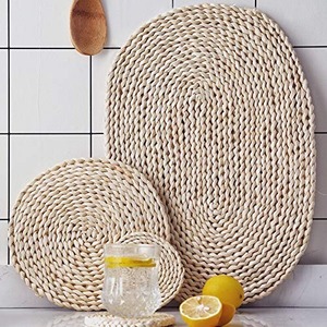 Best Collection 2025 Water Hyacinth <b>Decorative</b> <b>Table</b> Plate Plate Kitchen <b>Decor</b> Eco Friendly Durable Furniture <b>Decoration</b> - Product Image 6