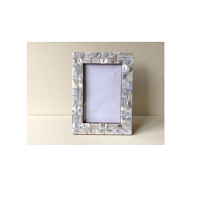 Luxury Handmade Mother of Pearl <b>Photo</b> <b>Frame</b> with Customized Logo Customizable Size & Shape for Wedding Anniversary Home Decor - Product Image 1