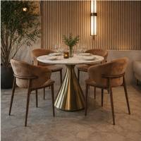Tables et chaises de restaurant en bois personnalisées, directement de l'usine, design moderne, revêtement en tissu, non pliables, pour usage commercial.