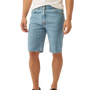 กางเกงยีนส์ขายาวสำหรับผู้ชายกางเกงขาสั้นแนวสตรีทของผู้ชายแบบสั่งทำฉลากส่วนตัวแบบใหม่ทำจากปากีสถานขายส่ง - Product Image 4