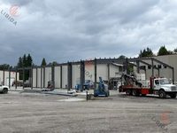 Structure d'atelier métallique stable, entrepôt spacieux en acier, chambre froide efficace, bâtiment d'entrepôt en structure acier