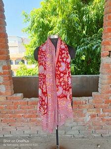 Beachwear Sarongs <b>One</b>-Piece Cotton Bikini With Custom Logo Quick Dry & Breathable Hand Drawn Printing - Product Image 4