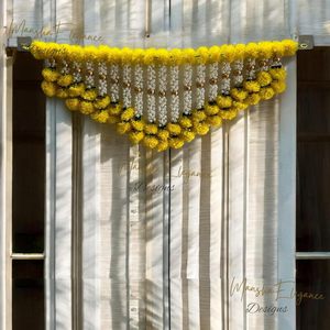 Fleurs pelucheuses de souci artificielles faites à la main suspendues pour les mariages, les festivals et la décoration intérieure - Product Image 3