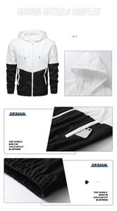 Nouveau produit 2026 : Veste zippée à double fermeture éclair, style sport décontracté, à capuche, unie et vierge - Product Image 6