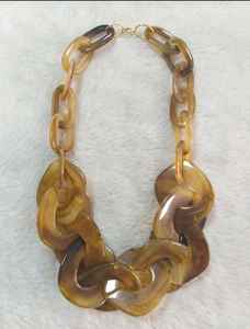 Collar con colgante de cuerno de búfalo clásico para mujer, superventas, alto pulido, tamaño personalizado, joyería de moda, amantes, forma, aniversarios - Product Image 4