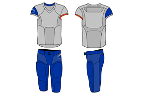 เสื้ออเมริกันฟุตบอลสำหรับเยาวชน ชุดอเมริกันฟุตบอลแบบเปล่า ชุดอเมริกันฟุตบอลแบบซับลิเมชั่น - Product Image 3