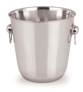 Eco-Friendly Stainless Steel Ice Bucket with Side <b>Ring</b> Handles Food Contact Safe - Product Image 2