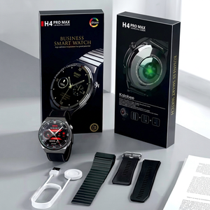 Montre connectée Kalobee H4 Pro Max, écran AMOLED 1,53 pouces, appels Bluetooth, fréquence cardiaque, NFC, charge sans fil, unisexe - Product Image 6