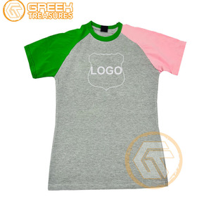 Camiseta de la Hermandad Femenina Alpha Kapa de GREEK TREASURES al por Mayor - 100% Algodón Jersey Transpirable de Media Manga para Verano - Product Image 6