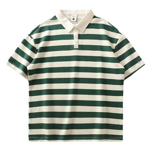 Camiseta Polo a Rayas para Hombre, Top de Verano, Talla Grande, Logotipo Personalizado, Camiseta Polo para Hombre, Camiseta de Golf - Product Image 5