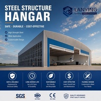 Solución de Construcción de Estructura de Acero de Gran Vano para Hangar de Aeronaves Ligeras, Diseñada con Precisión, con Sistema de Puertas Correderas Multiláminas