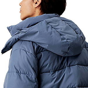 2025 más vendidos chaquetas de burbujas acolchadas con capucha desmontable para mujer estilo clásico Color sólido chaqueta acolchada de manga larga para mujer - Product Image 6