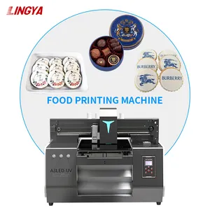 Impresora de alimentos A3 multifuncional, pastel de gofres de chocolate macaron de pan, impresora de tinta comestible, impresora de alimentos DIY al por mayor de fábrica