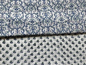 High Quality Soft Cotton Block Printed Fabric Multipurpose Raw Material For Garments, Home Bedding Furnishing & Bags Accessories - Product Image 5