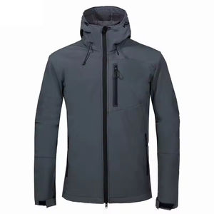 Wholesale Custom 100% Polyester Soft Shell <b>Jacket</b> for <b>Men</b> Lightweight Easy Wear for Winter Outdoor Softshell <b>Canvas</b> OEM - Product Image 2
