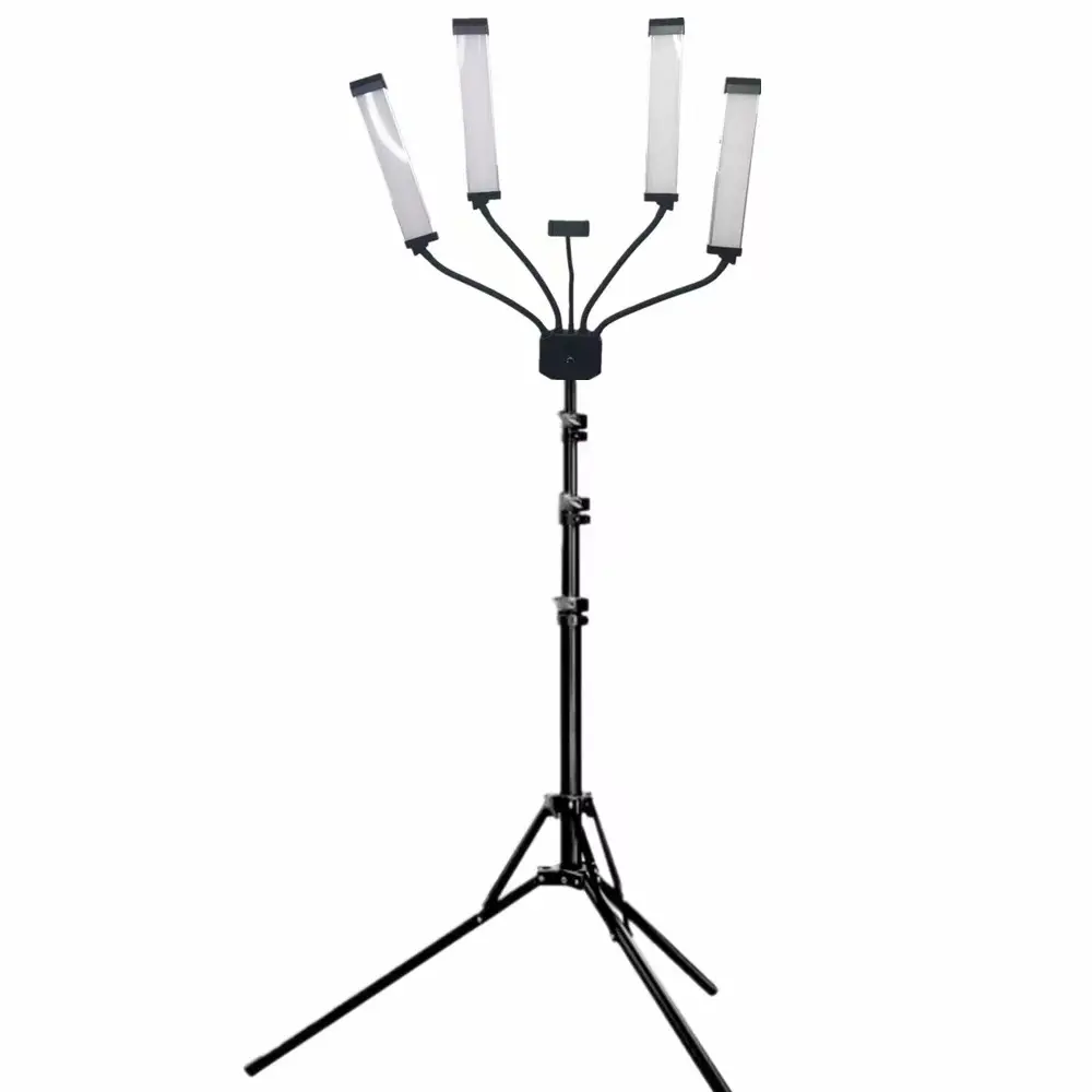 2024 New Arrival Eyelash Extension Lamp Double Arm 4 arms 448leds 65W Led video Light,beauty make up fill lamp