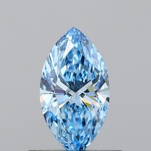 IGI 0.53ct Intense Blue Marquise Lab Grown Diamond VS1 Corte de diamante blanco suelto para anillo elegante y fabricación de joyas - Product Image 1
