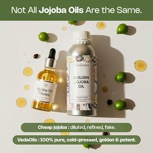 Huile de Jojoba Dorée de Qualité Cosmétique, Pressée à Froid, Huile Végétale Vierge Issue de Graines, Forme Liquide - Product Image 4
