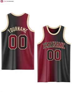 Camiseta de baloncesto de poliéster 100% caliente para hombres logotipo personalizado tela de secado rápido y transpirable para deportes de verano - Product Image 1