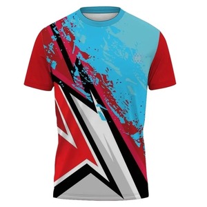 Camisetas para hombre, Camiseta deportiva transpirable de manga corta con estampado 3D para hombre, nuevo uniforme de bádminton y mesa superior rápido transfronterizo - Product Image 6