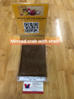 PÂTE DE CRABE DE TERRAIN CONGELÉE FAITE À PARTIR DE VIANDE DE CRABE DESHELLED AVEC TEXTURE DOUCE ET COULEUR NATURELLE