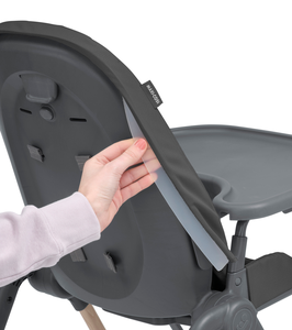 Silla Alta Moderna de Acero Inoxidable para Bebés de 0 a 3 Años, Silla de Comer Todo en Uno con 3 Posiciones de Reclinación y Bandeja Lavable - Product Image 2