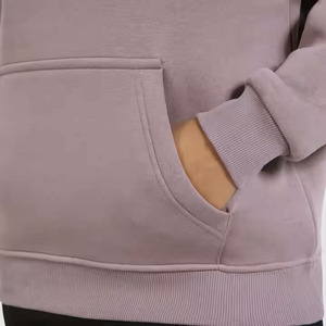 Femmes automne hiver surdimensionné polaire pull vêtements d'extérieur décontractés à capuche imprimé lavé Technique grande taille sweat à capuche uni - Product Image 6