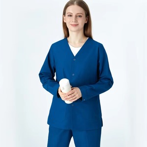 Tenue uniforme médicale contemporaine pour infirmière Tenue d'infirmière à manches longues Ensemble de gommage pour femmes Uniforme médical Ensemble Vêtements de travail pour hôpital - Product Image 6