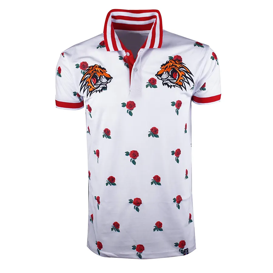 Polo de diseño único para hombre y mujer, Camisa ajustada unisex con logotipo personalizado bordado de poliéster, polo de golf