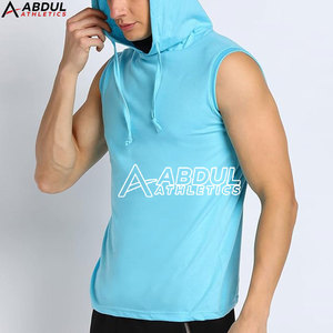 <b>Men</b> <b>Sleeveless</b> <b>Hoodies</b> Modern Look Durable Fabric Great for Gym and Outdoor Activity <b>Sleeveless</b> <b>Hoodies</b> - Product Image 3