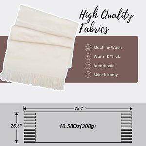 Premium Soft Touch Women Long Winter Scarf <b>Warm</b> <b>Shawl</b> Elegant <b>Wrap</b> For Outdoor Travel <b>And</b> Daily Wear - Product Image 4