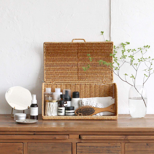 กล่องหวายใส่เครื่องสำอาง กล่องเก็บของทำมือ เป็นมิตรกับสิ่งแวดล้อม ของตกแต่งบ้านจากธรรมชาติ ขายส่งจากเวียดนาม - Product Image 5