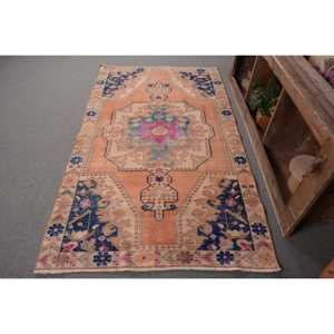 พรมตุรกีวินเทจคลาสสิกสีเบจสีดำ4.1x7.2ft เป็นมิตรกับสิ่งแวดล้อมการออกแบบงานปะทำจากยางขนสัตว์วัสดุโพลีเอสเตอร์ห้องรับประทานอาหารวัยรุ่น - Product Image 1