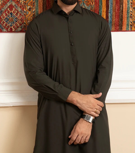 Kameez islamique brodé pour hommes 2024 - Séchage rapide, sans plis, haute qualité, toutes saisons, couleurs et logo personnalisables, Dubaï, musulman - Product Image 6