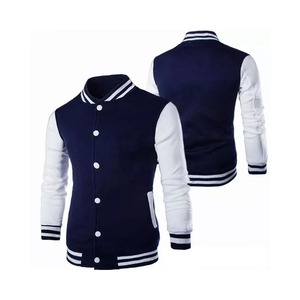 Vestes universitaires personnalisés de luxe de couleur et de taille personnalisées Veste d'hiver universitaire Letterman à manches en cuir pour homme - Product Image 4