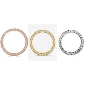 Lunette de luxe personnalisée 41mm lunette de montre de luxe sertissage à la main diamant Moissanite VVS - Product Image 3