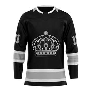 Calidad Premium Precio al por mayor Nombre del equipo personalizado Jersey de hockey sobre hielo Uniforme y camiseta de hockey - Product Image 4