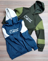Sweat-shirts en polaire unisexes à coupe ajustée pour l'hiver, couleurs mélangées, motif à carreaux, 100% coton, respirant, écologique, de qualité supérieure, design personnalisé