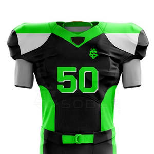 Conjuntos de uniformes de fútbol americano de secado rápido transpirables sublimados personalizados varios estilos y colores lisos tallas grandes disponibles - Product Image 3