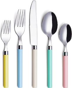 Custom Modern Bulk Quantity Best Exporter Royal Design Handmade Stainless Steel <b>Black</b> Shiny Finished Metal <b>Cutlery</b> <b>Set</b> - Product Image 3