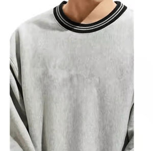 Sudadera de manga larga de algodón 100% de invierno para hombre, sudadera con patrón de Color sólido de alta calidad - Product Image 4