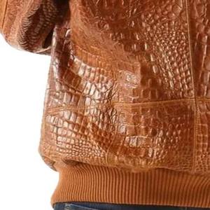 แจ็คเก็ตหนังผู้ชายแบบปรับได้ ดีไซน์สั่งทำได้ตามต้องการ ระบายอากาศได้ดี เป็นมิตรกับสิ่งแวดล้อม กันลม คุณภาพพรีเมียม กำลังเป็นที่นิยมอย่างมาก - Product Image 2