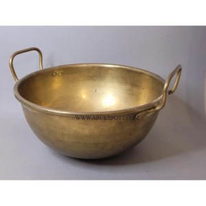 กระทะโลหะทรงกลมชุบเงินแท้ อุปกรณ์เครื่องครัวจากผู้ผลิตในอินเดียในราคาที่น่าประทับใจ - Product Image 6