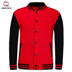 Chaqueta Varsity Personalizada OEM con Parches Bordados, Chaqueta Bomber de Béisbol, Chaqueta Urbana para Hombre - Product Image 6