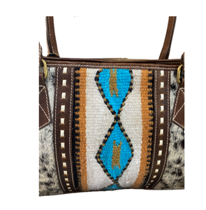 THÔ ẩn braded với màu nâu và trắng bò ẩn Thiết kế Tote Túi da túi xách sang trọng của phụ nữ tote túi - Product Image 3