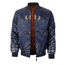 Chaqueta de bombardero informal para hombre nueva moda al por mayor tela de lona con cuello levantado - Product Image 5