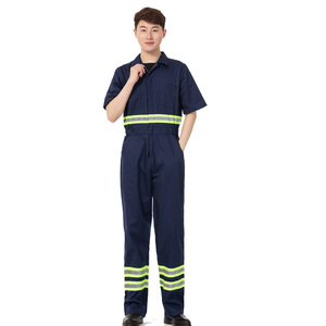 Uniforme de trabajo de alta visibilidad de dos tonos para hombre, ropa reflectante de seguridad de algodón y poliéster impermeable de alta visibilidad - Product Image 3