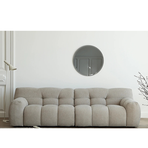 Elegante juego de sofás con soporte de metal, tapicería de tela - Product Image 2