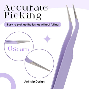 Pince à épiler en acier inoxydable pour les activités de beauté et de soins personnels, outil de précision pour le maquillage - Product Image 2